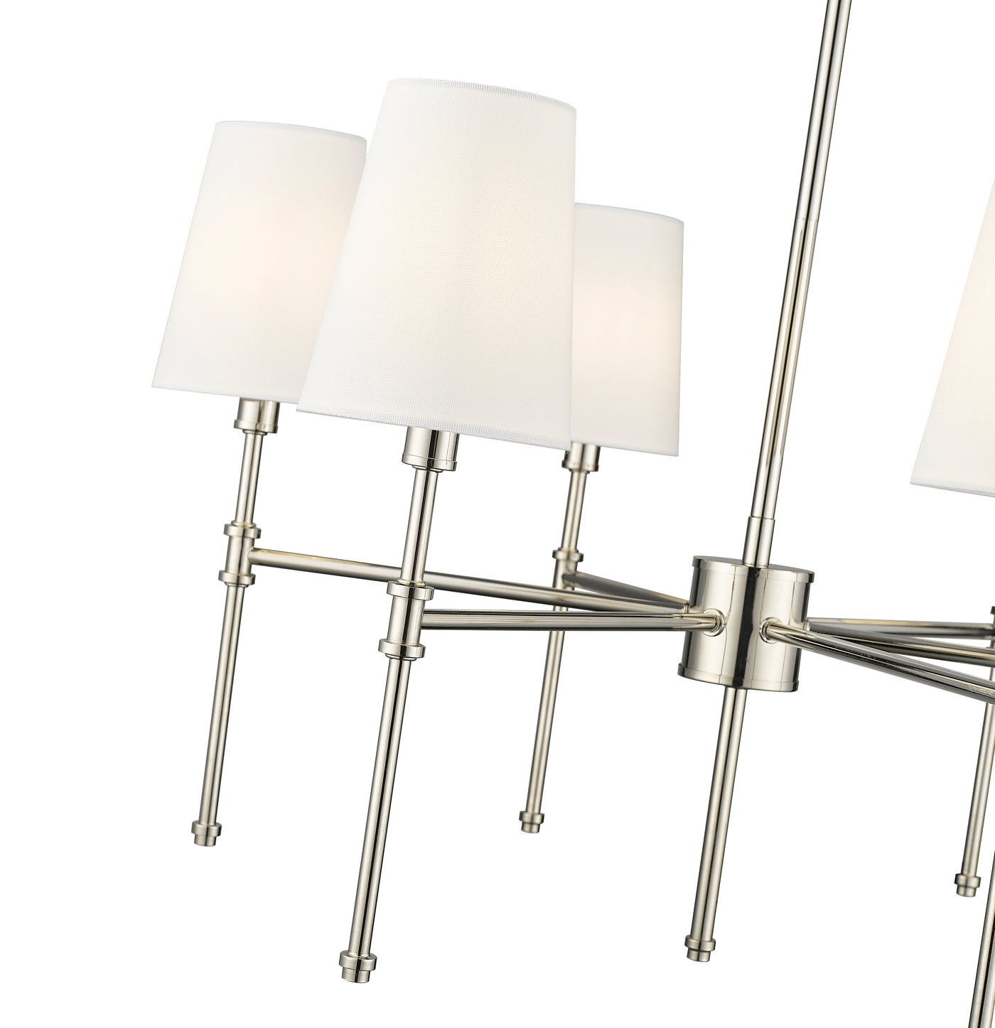 15.75'' Adorra Polished Nickel 6 Light Chandelier