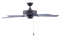 52 Inch Sunset AC Oil Rubbed Bronze Outdoor Ceiling Fan 5-Blade Reversible