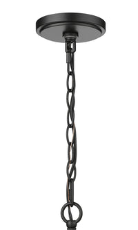 13'' Tellsa Matte Black 4 Light Pendant