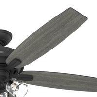 60 inch Dondra ENERGY STAR® Matte Black Ceiling Fan with LED Light Kit and Pull Chain