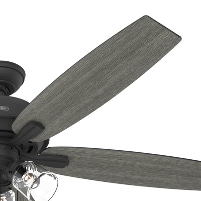 60 inch Dondra ENERGY STAR® Matte Black Ceiling Fan with LED Light Kit and Pull Chain