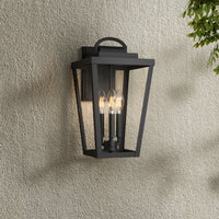 9'' Brenwick Powder Coated Black 3 Light Lantern