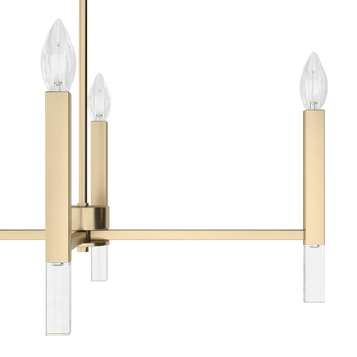 Sunjai 18-inch 7-light Alturas Gold Linear Chandelier