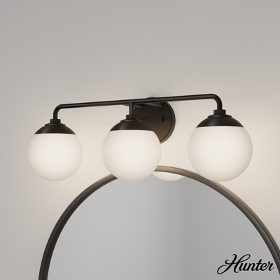 Kerrison 24.5-inch 6-light Natural Black Iron Chandelier with Seeded Glass