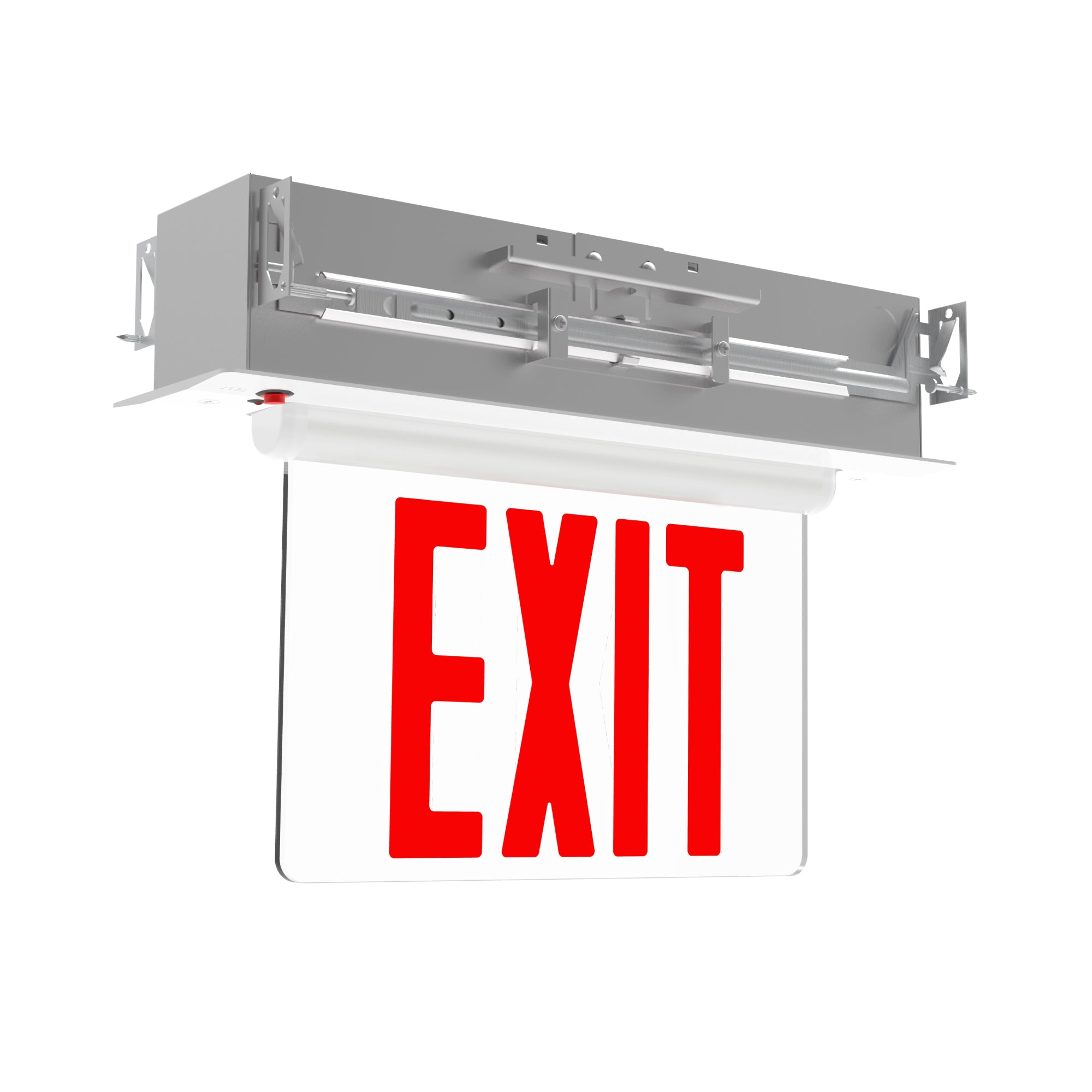15.75-inch White Single Face Exit Sign with 3.14W Output
