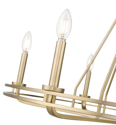 25.5'' Jody Vintage Brass 6 Light Chandelier