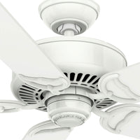 Casablanca 54 inch Panama ENERGY STAR® Snow White Ceiling Fan and Handheld Remote