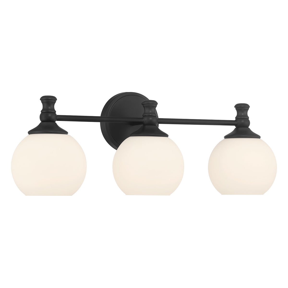 23.5'' Orlisse Matte Black 3 Light Bath Vanity