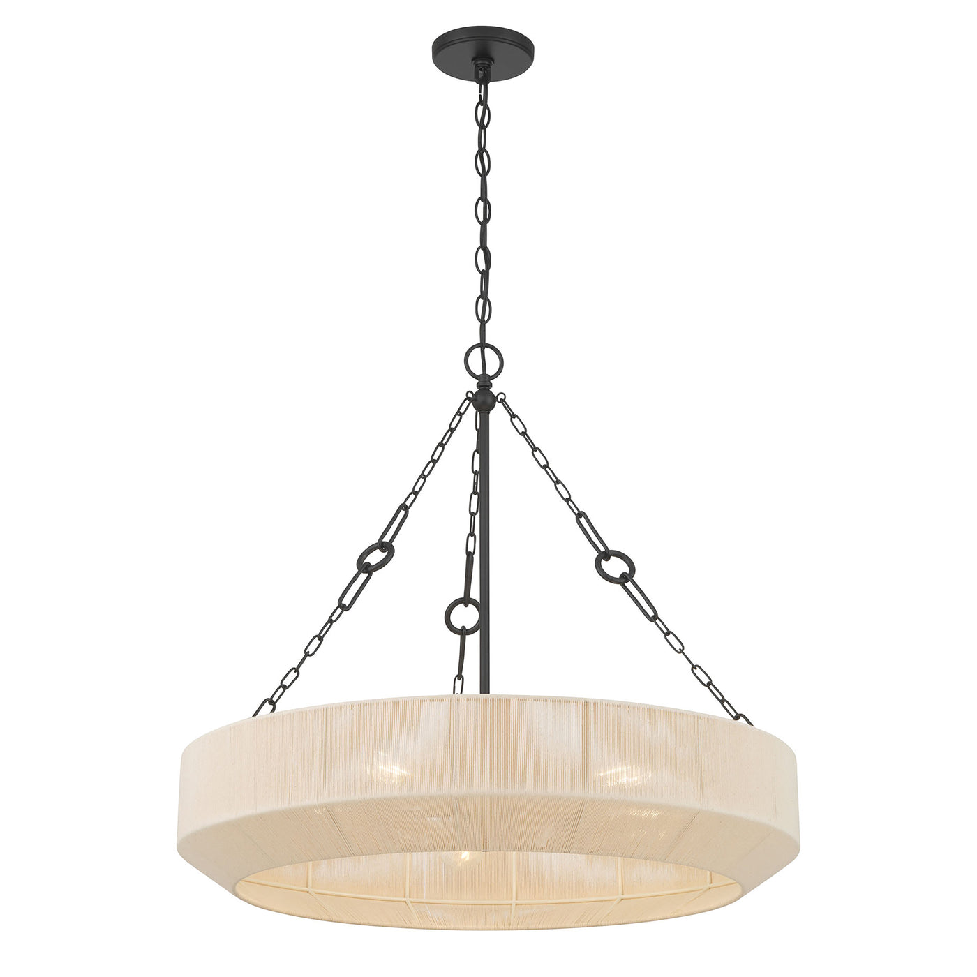26.5'' Tresselle Matte Black 5 Light Pendant