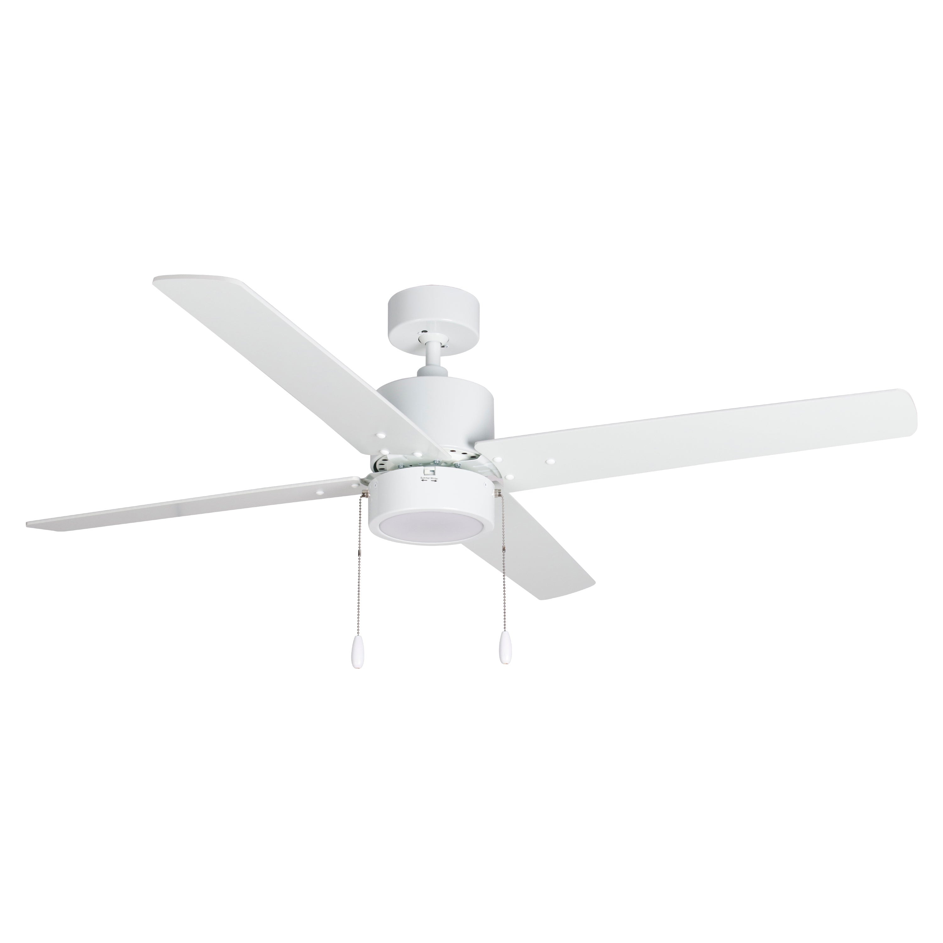 52 Inch Aldea IV AC White Indoor Ceiling Fan 4-Blade Reversible