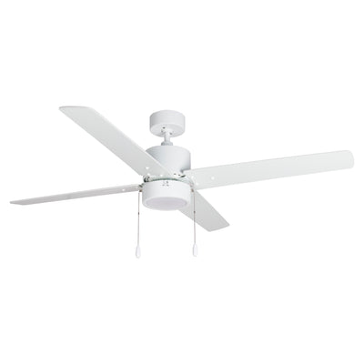 52 Inch Aldea IV AC White Indoor Ceiling Fan 4-Blade Reversible