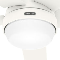 60 inch Aerodyne Wi-Fi ENERGY STAR® Matte White Ceiling Fan with LED Light Kit and Handheld Remote