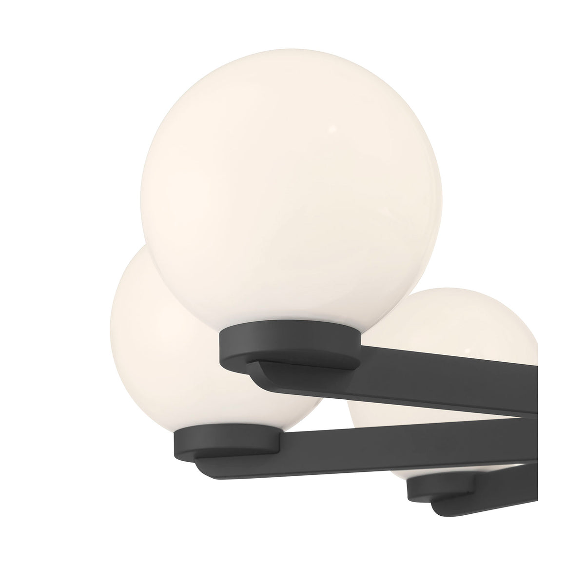 10.5'' Ardeva Matte Black 8 Light Chandelier