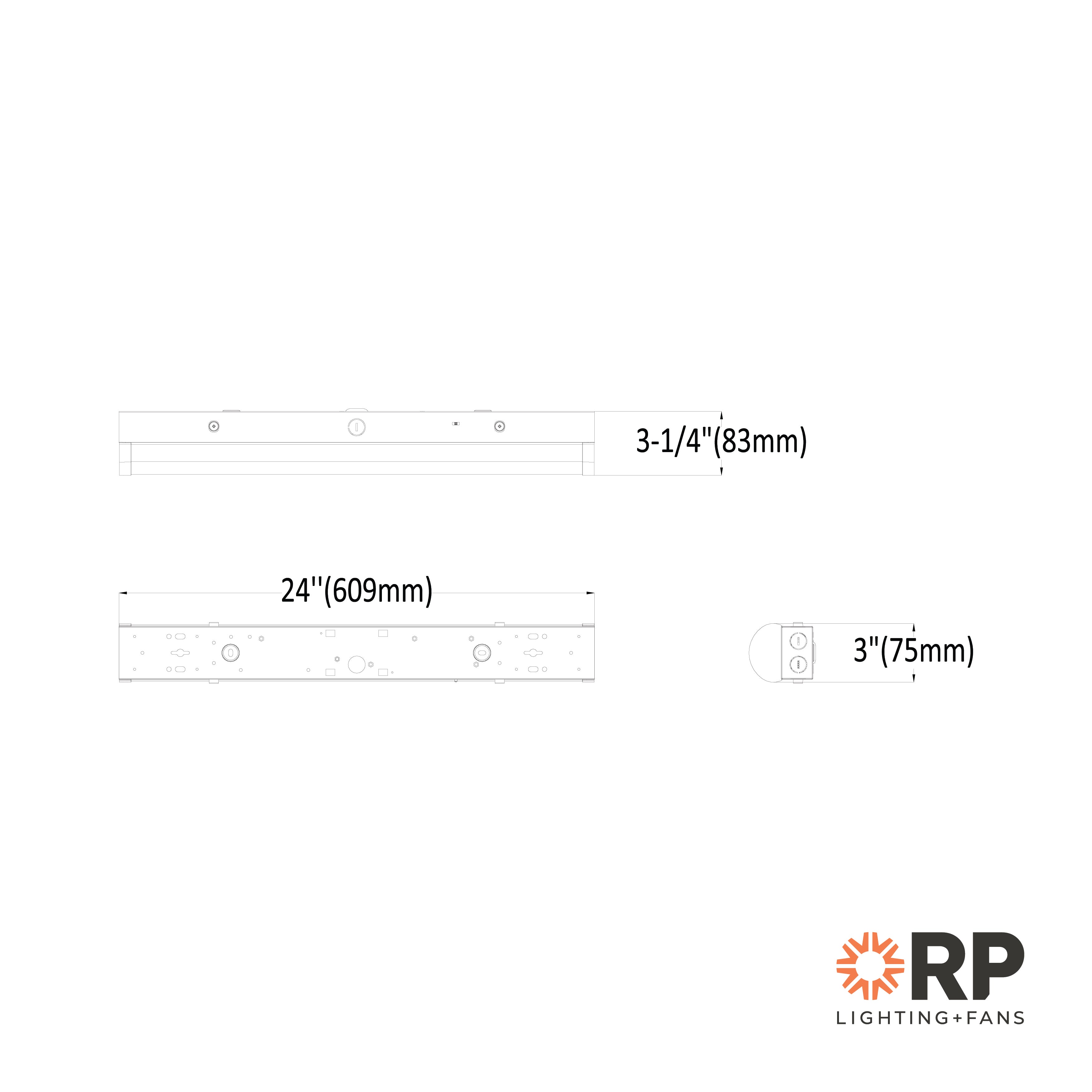 2-foot White Strip Light with 3-CCT Selectable White