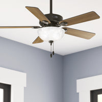 44 inch Swanson ENERGY STAR® New Bronze Ceiling Fan with LED Light Kit and Pull Chain