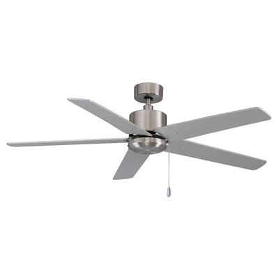 52 Inch Aldea VI AC Brushed Nickel Indoor Ceiling Fan 5-Blade