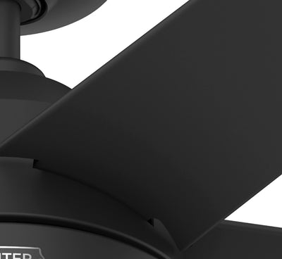 52 inch Skyflow Matte Black WeatherMax Indoor / Outdoor Ceiling Fan with LED Light Kit and Wall Control