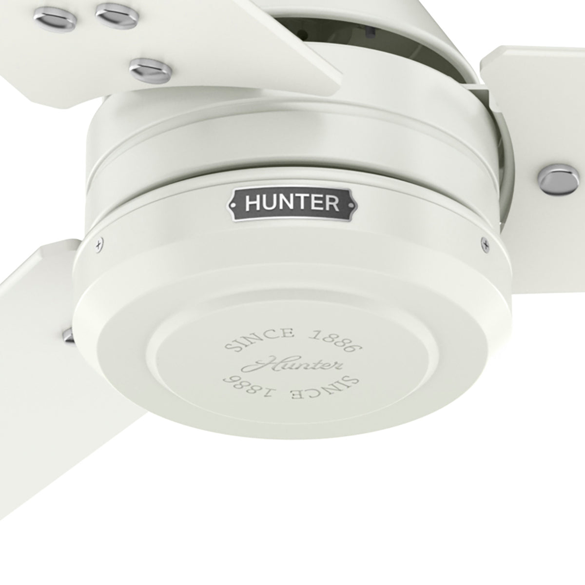 60 inch Cassius ENERGY STAR® Fresh White Damp Rated Ceiling Fan and Wall Control