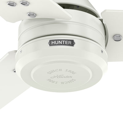 60 inch Cassius ENERGY STAR® Fresh White Damp Rated Ceiling Fan and Wall Control