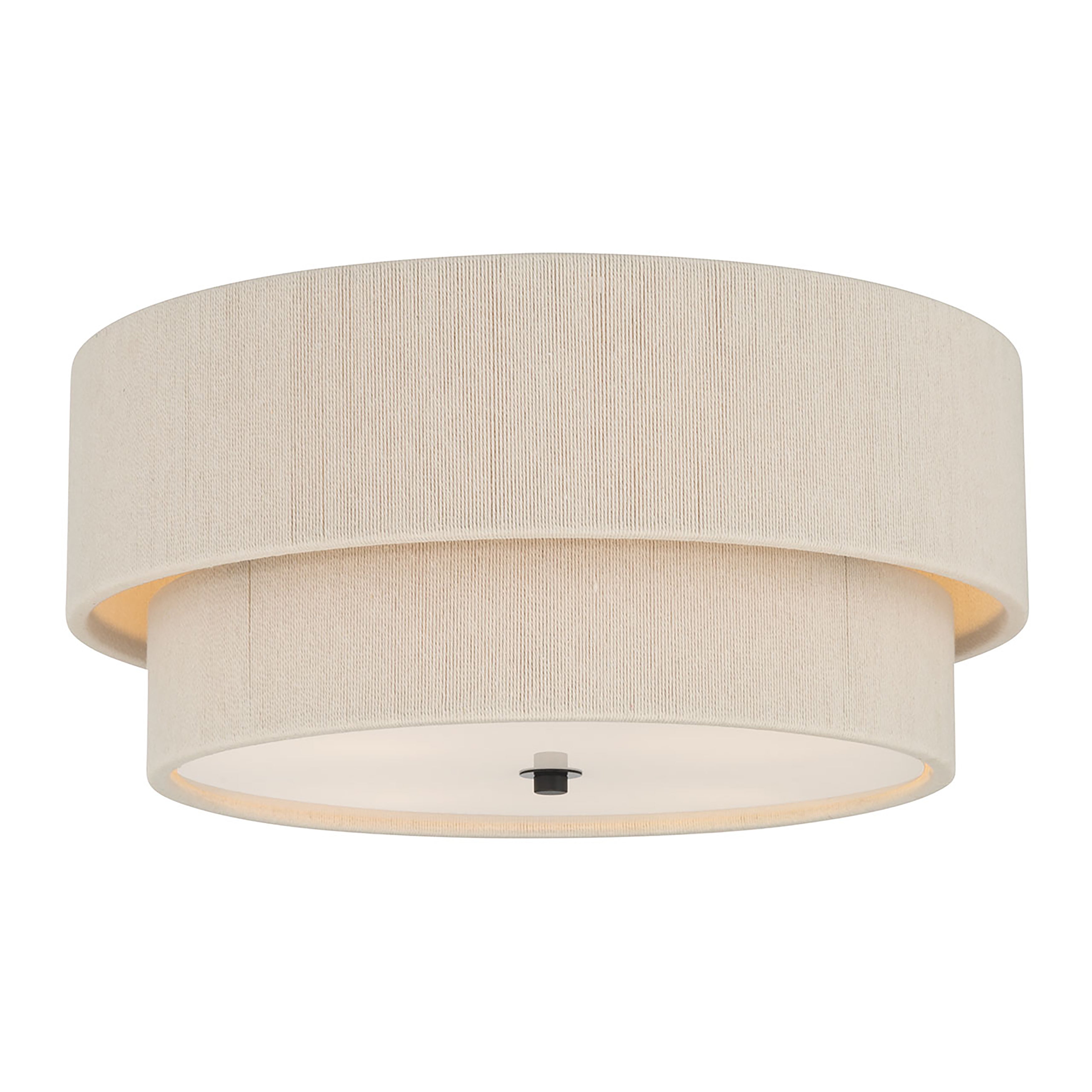 8'' Helbert Matte Black 4 Light Flush Mount
