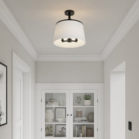 13.75'' Montrine Matte Black 3 Light Pendant