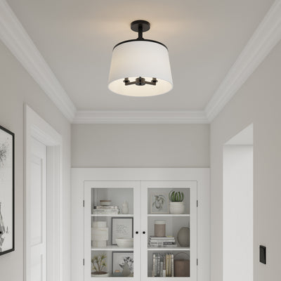 13.75'' Montrine Matte Black 3 Light Pendant