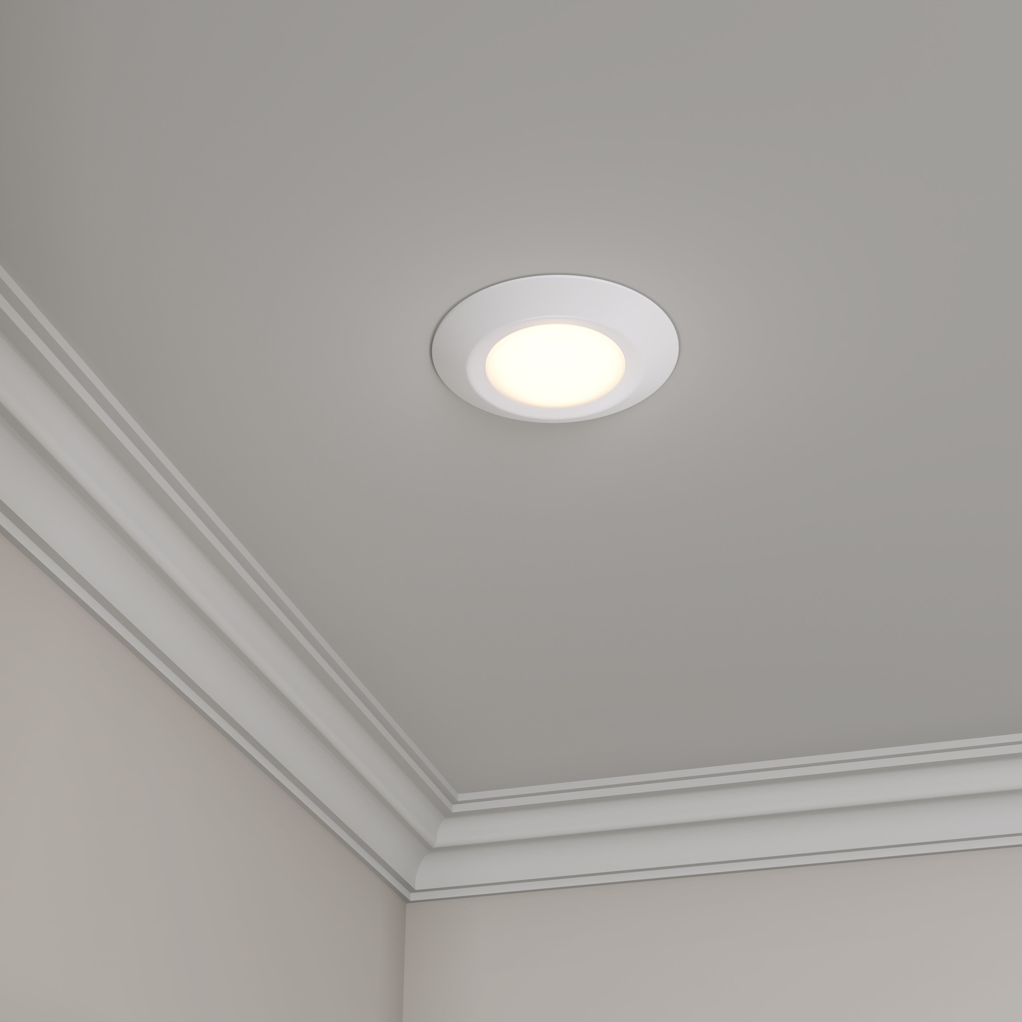 6-inch White Wall Light with 5-CCT Selectable White