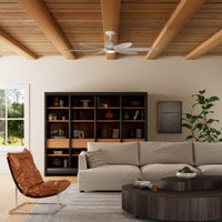Casablanca 60 inch Azalea ENERGY STAR® Fresh White Damp Rated Ceiling Fan with LED Light Kit and Wall Control and Handheld Remote