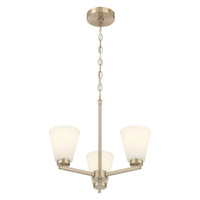 14.75'' Strayhan Modern Gold 3 Light Chandelier
