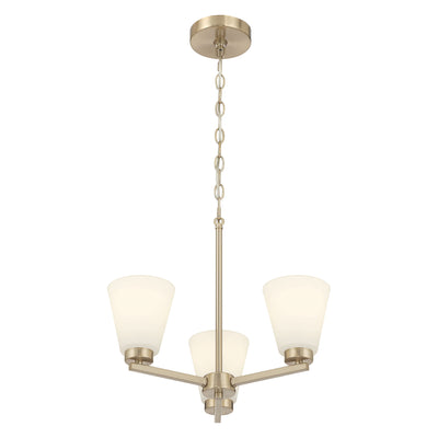 14.75'' Strayhan Modern Gold 3 Light Chandelier