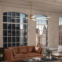 Casablanca 72 inch Bayhaven ENERGY STAR® Alturas Gold Damp Rated Ceiling Fan and Wall Control and Handheld Remote