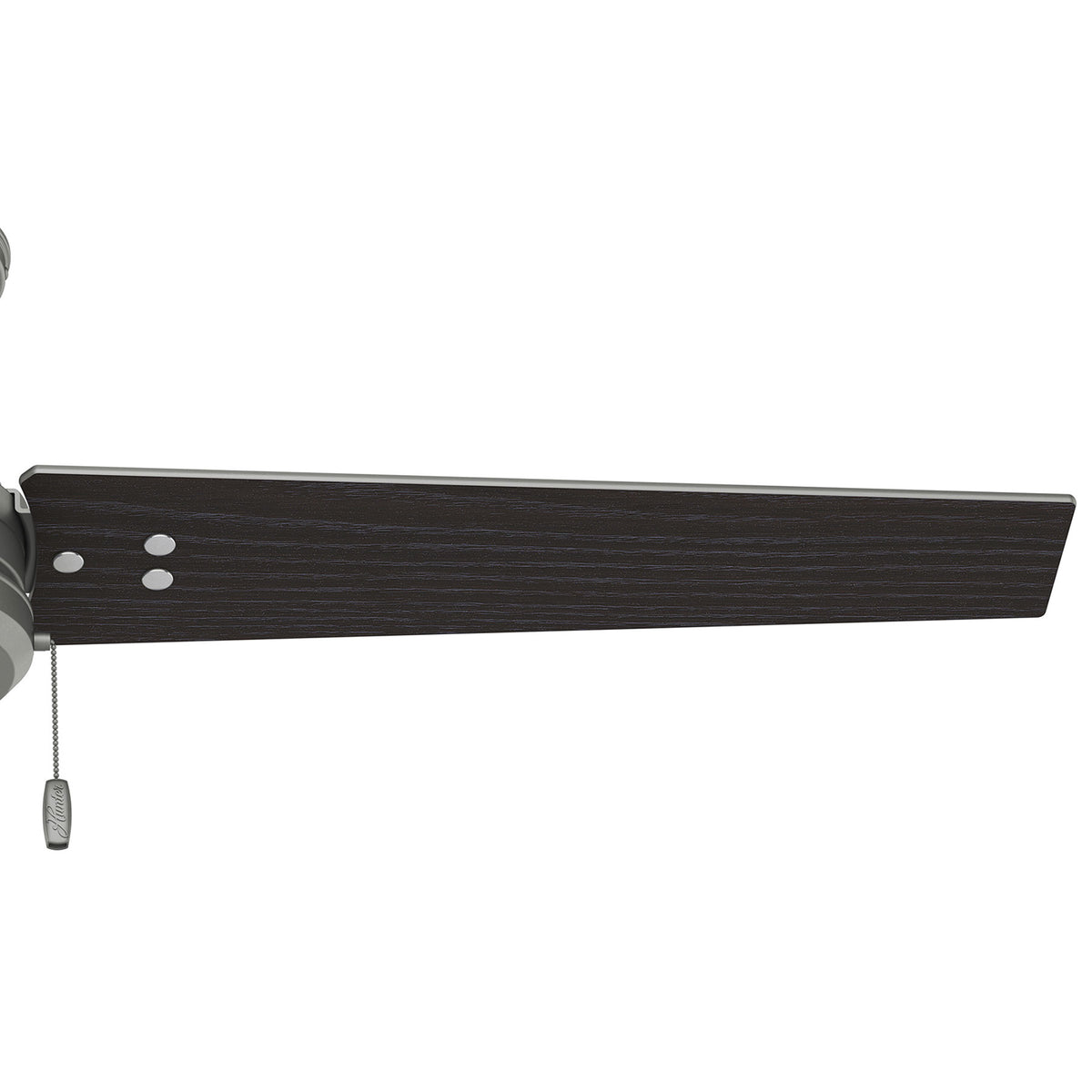 52 inch Cassius Matte Silver Damp Rated Ceiling Fan and Pull Chain
