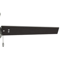 52 inch Cassius Matte Silver Damp Rated Ceiling Fan and Pull Chain