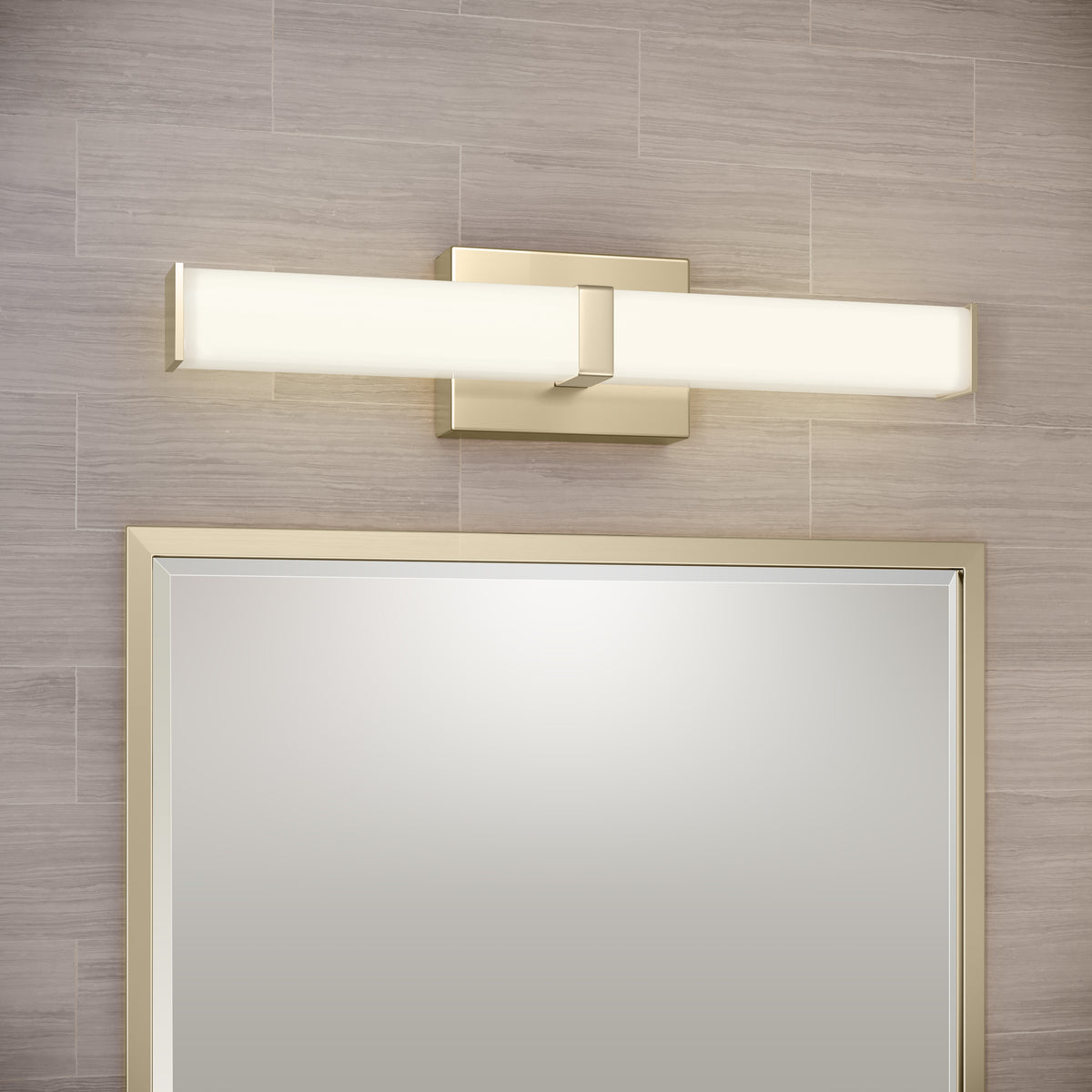 18'' Tron Modern Gold  Vanity Light