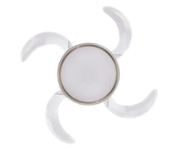 EVO1 48 Inch 1 Light Chrome Fan with Retractable Blades and LED