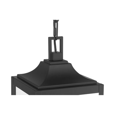 18.25'' Halston Powder Coated Black 3 Light Hanging Lantern