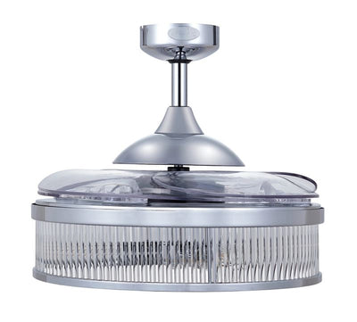 Corbelle 48 Inch 3 Light Chrome Fan with Retractable Blades
