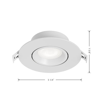 5-inch White Wall Light with 5-CCT Selectable White and 9W Output