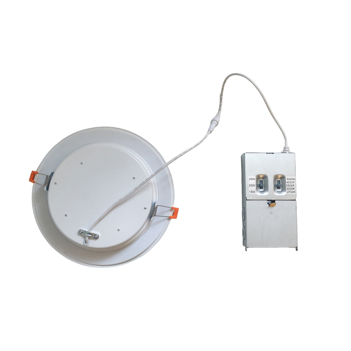 8-inch White Commercial Wall Light with 5-CCT Selectable White