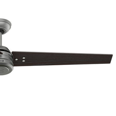 60 inch Cassius ENERGY STAR® Matte Silver Damp Rated Ceiling Fan and Wall Control