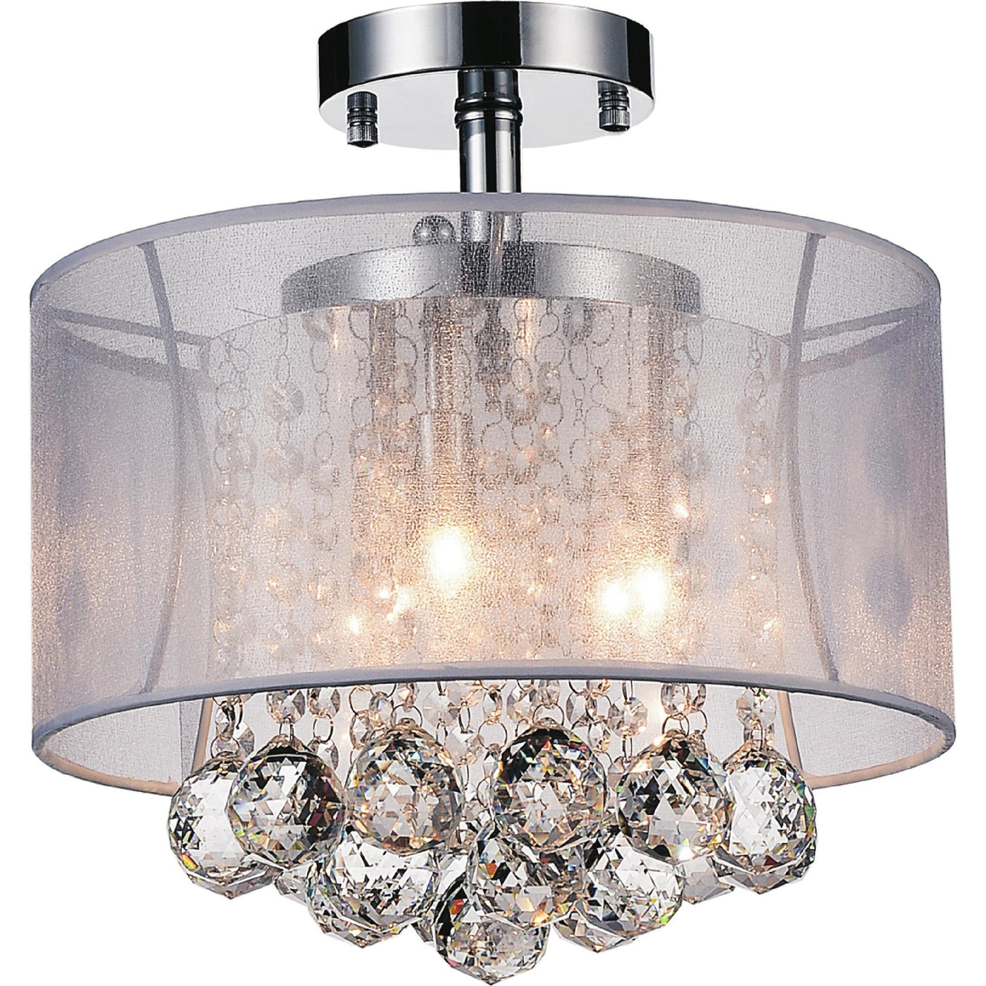Radiant 3 Light 12in Chrome Flush Mount