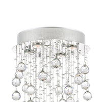 Rain Drop 4 Light Chrome Chandelier