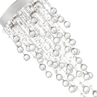 Rain Drop 4 Light Chrome Chandelier