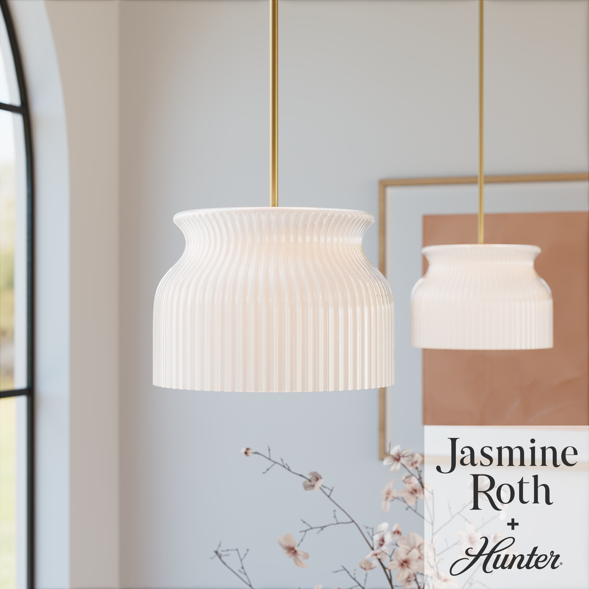 Harlowe 14-inch 1-light Luxe Gold Pendant with Cased White Glass