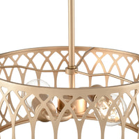 6.5'' Arelyn Painted Modern Gold 2 Light Pendant