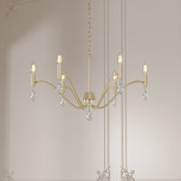 18'' Aureline Aged Silver 6 Light Chandelier