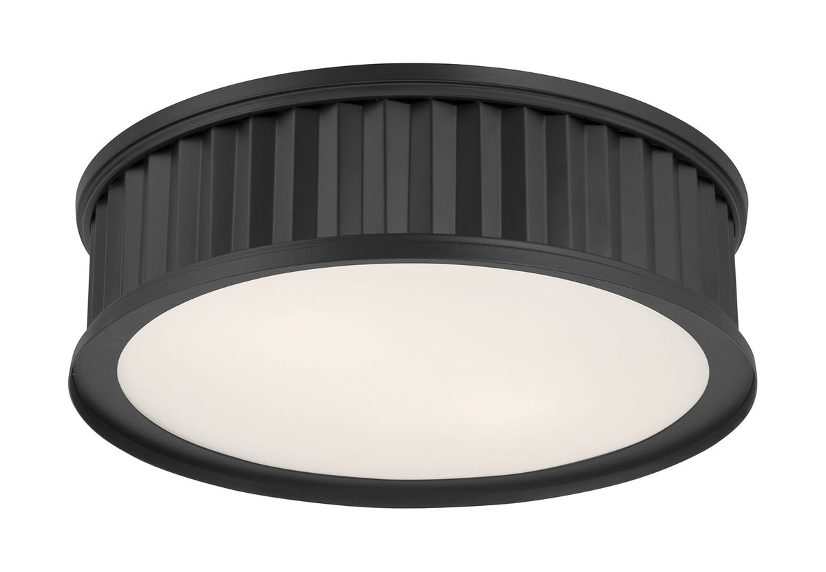 5.25'' Corvella Matte Black 3 Light Flush Mount
