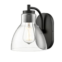 7'' Knightsdale Matte Black 1 Light Wall Sconce