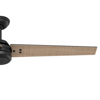 60 inch Cassius ENERGY STAR® Matte Black Damp Rated Ceiling Fan and Wall Control
