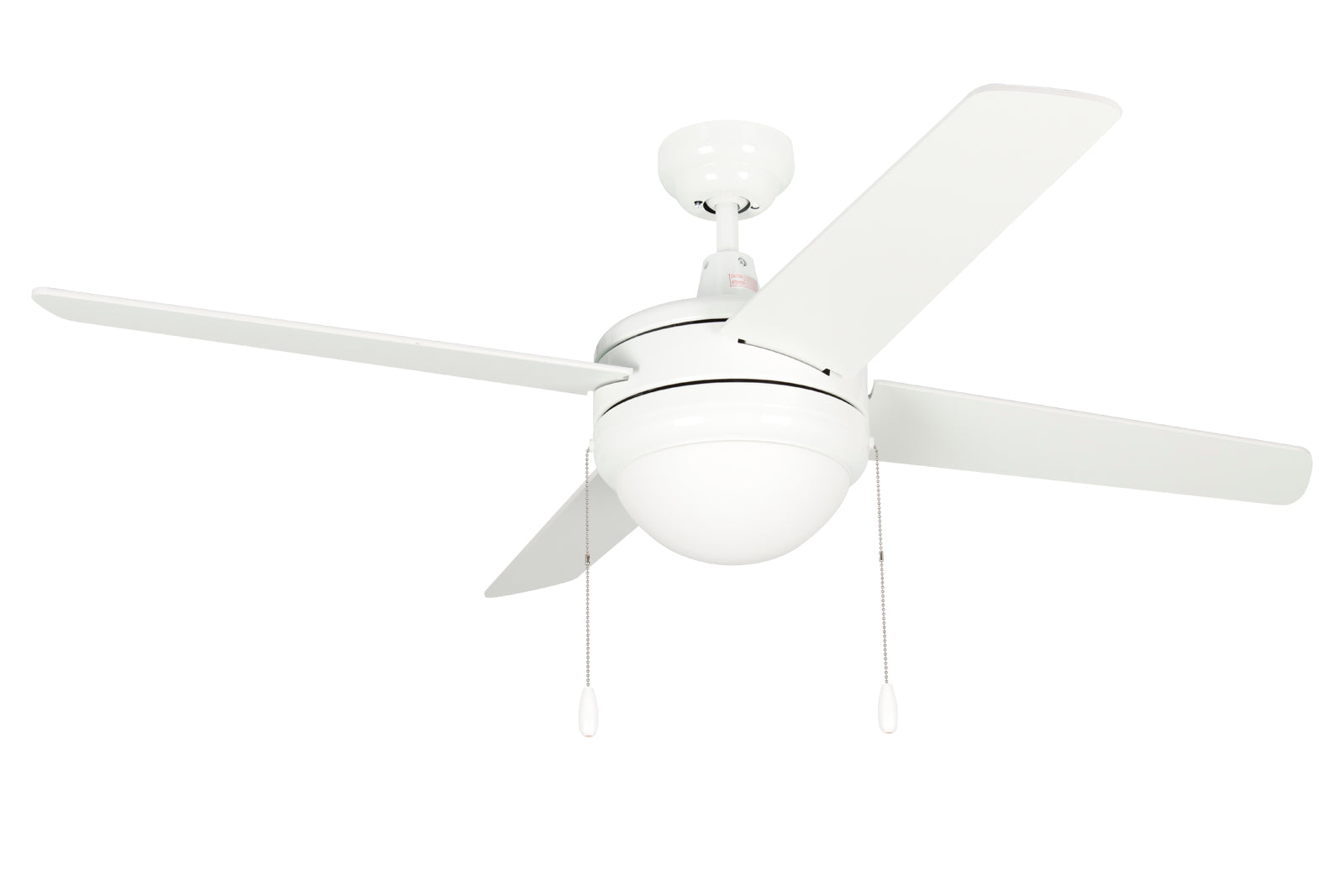 50 Inch Europa AC White Indoor Ceiling Fan 4-Blade Reversible
